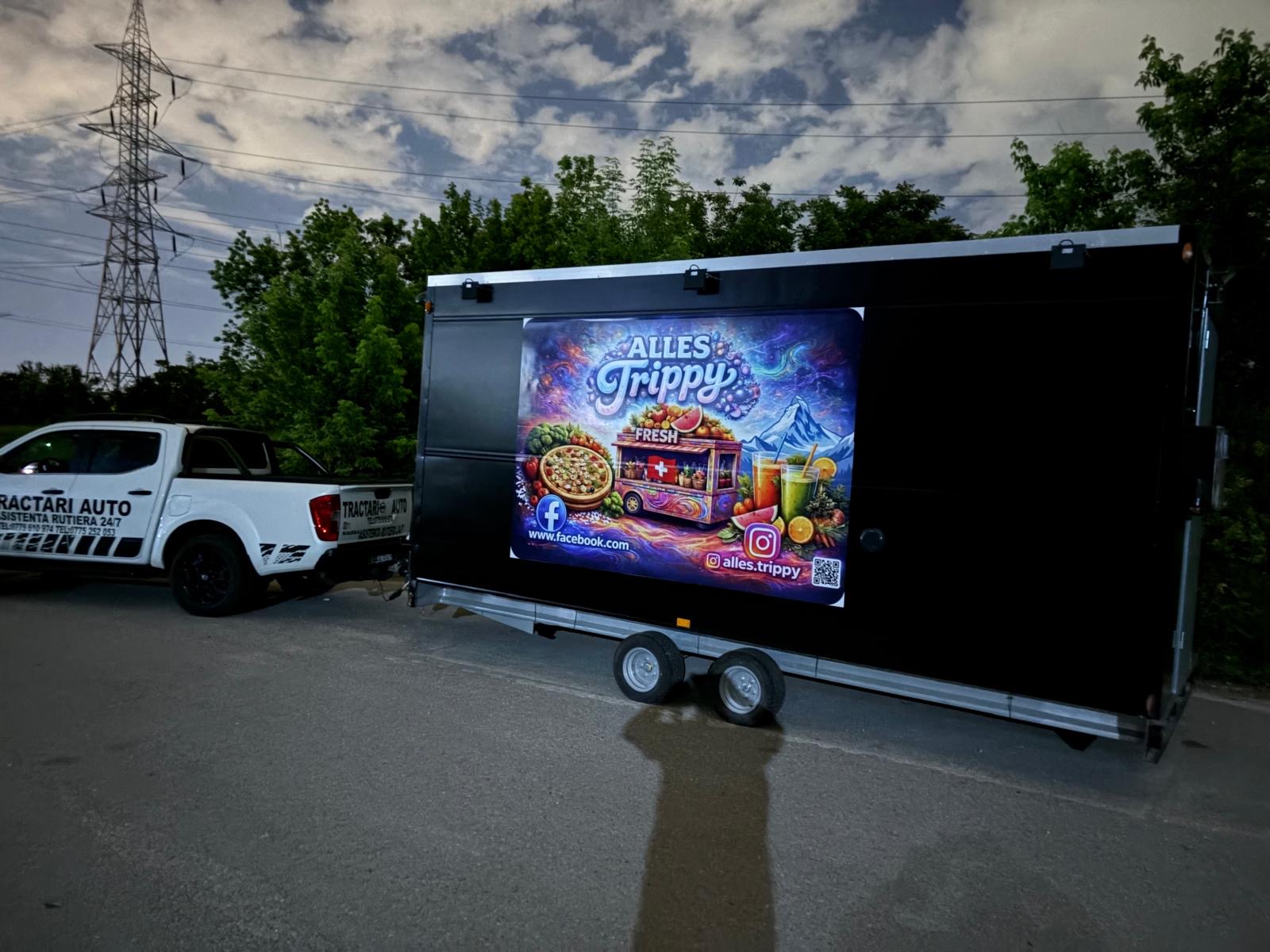 Transport remorcă comercială cu pickup — GCN Tractări Auto