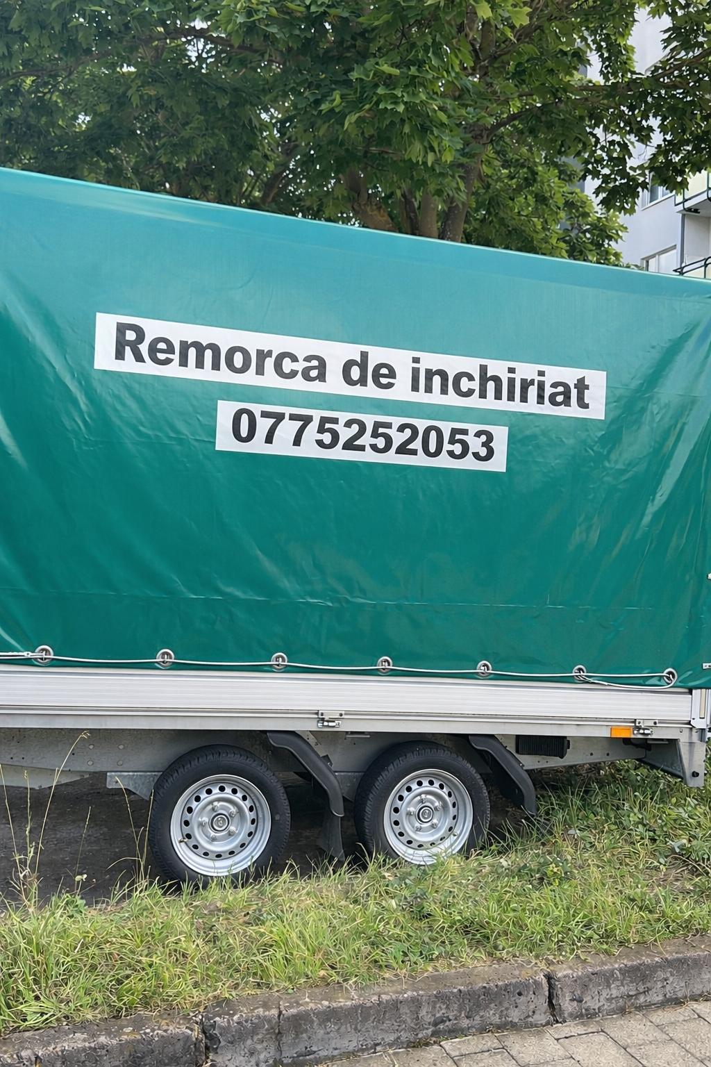 Remorcă de închiriat pentru transport marfă